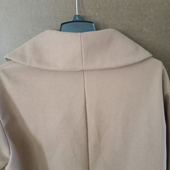 Women's XL Vintage Casual Modest Winter Peacoat Double Breasted Front Pockets - Picture 10 of 12
